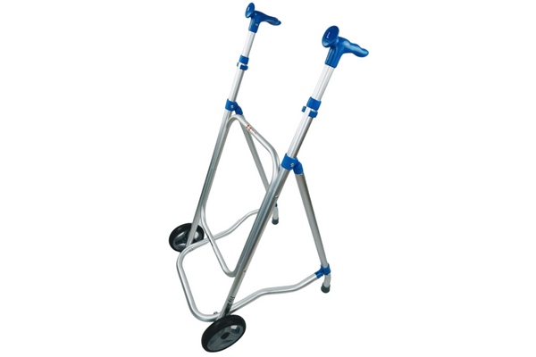 caminador fly2 de aluminio, plegable y con dos ruedas delanteras caminador fly2 de aluminio, plegable y con dos ruedas delanteras