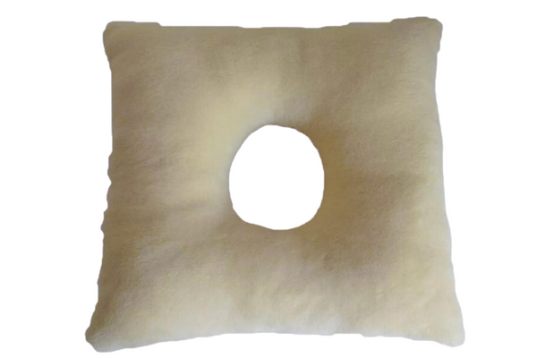 cojín de lana natural cuadrado con agujero cojín de lana natural cuadrado con agujero